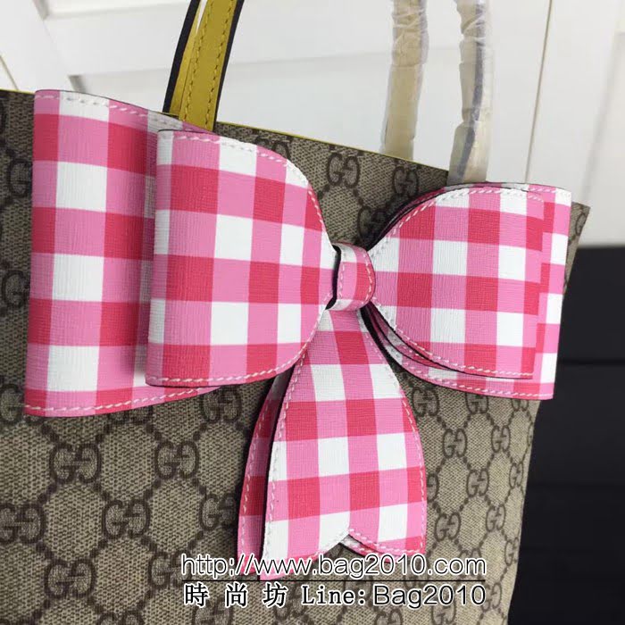 GUCCI古馳原單 新款專櫃品質原單貨實物實拍501804粉蝴蝶手提購物袋 HY1245